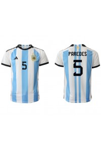 Argentina Leandro Paredes #5 Fotballdrakt Hjemme Klær VM 2022 Korte ermer